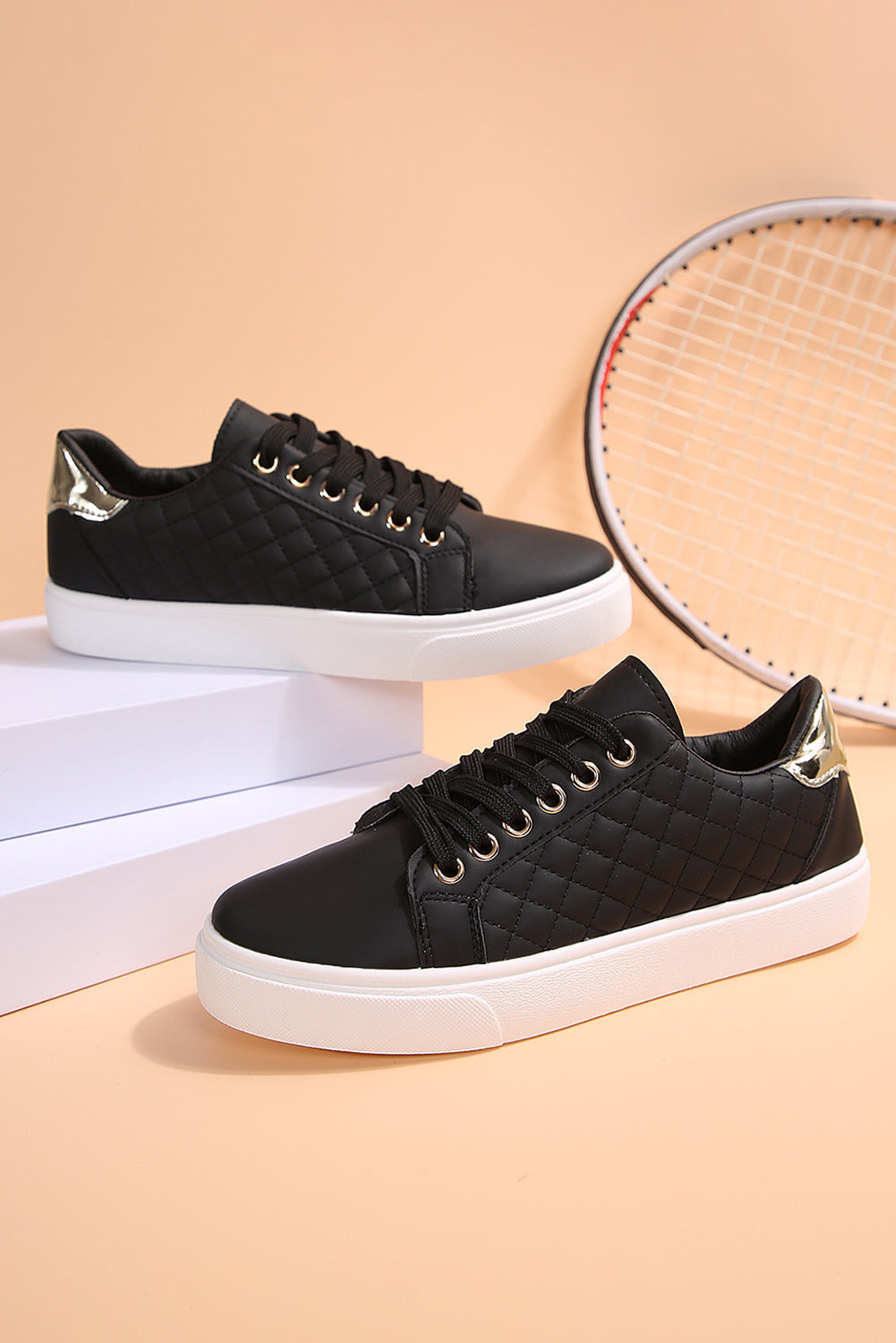 Sneaker "Aura" Matelassée – Édition Signature Luxe