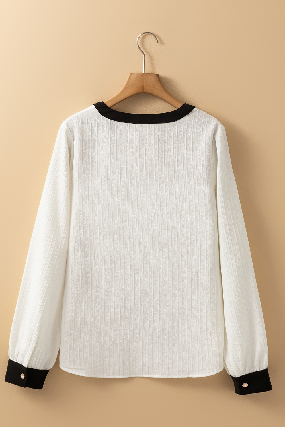 Blouse Élégante "Ramila" – Texture & Contrastes Colorblock