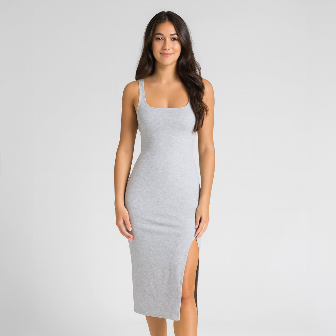 Robe Bodycon "Essence" – Minimalisme Sculptural & Fente Latérale
